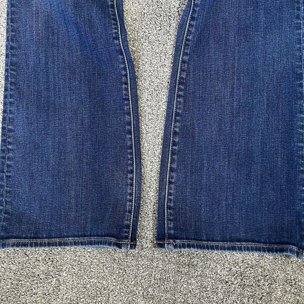 American Eagle Kick Boot Jeans -Women's 6 Long- Dark Wash Low Rise Stretch - Picture 4 of 12